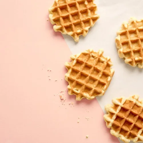 Wafels met vanillesmaak